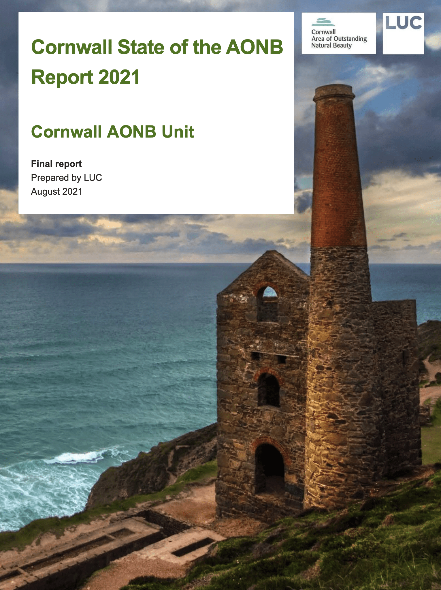 State of the Cornwall AONB cover