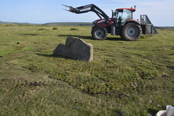 Fox Tor Stone tractor at site